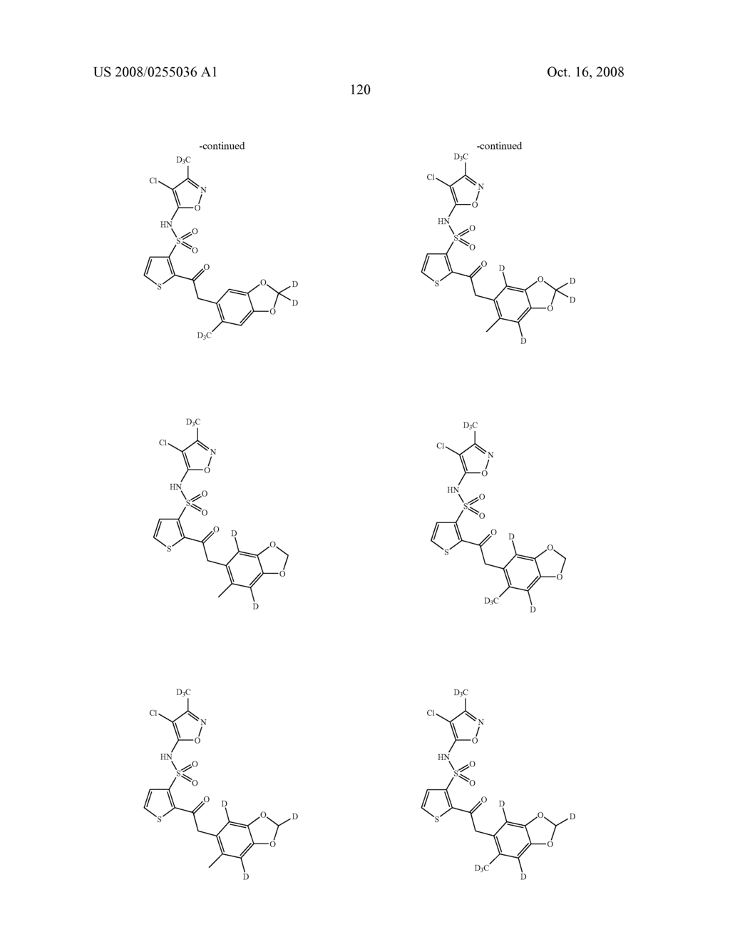 SUBSTITUTED THIOPHENES - diagram, schematic, and image 121