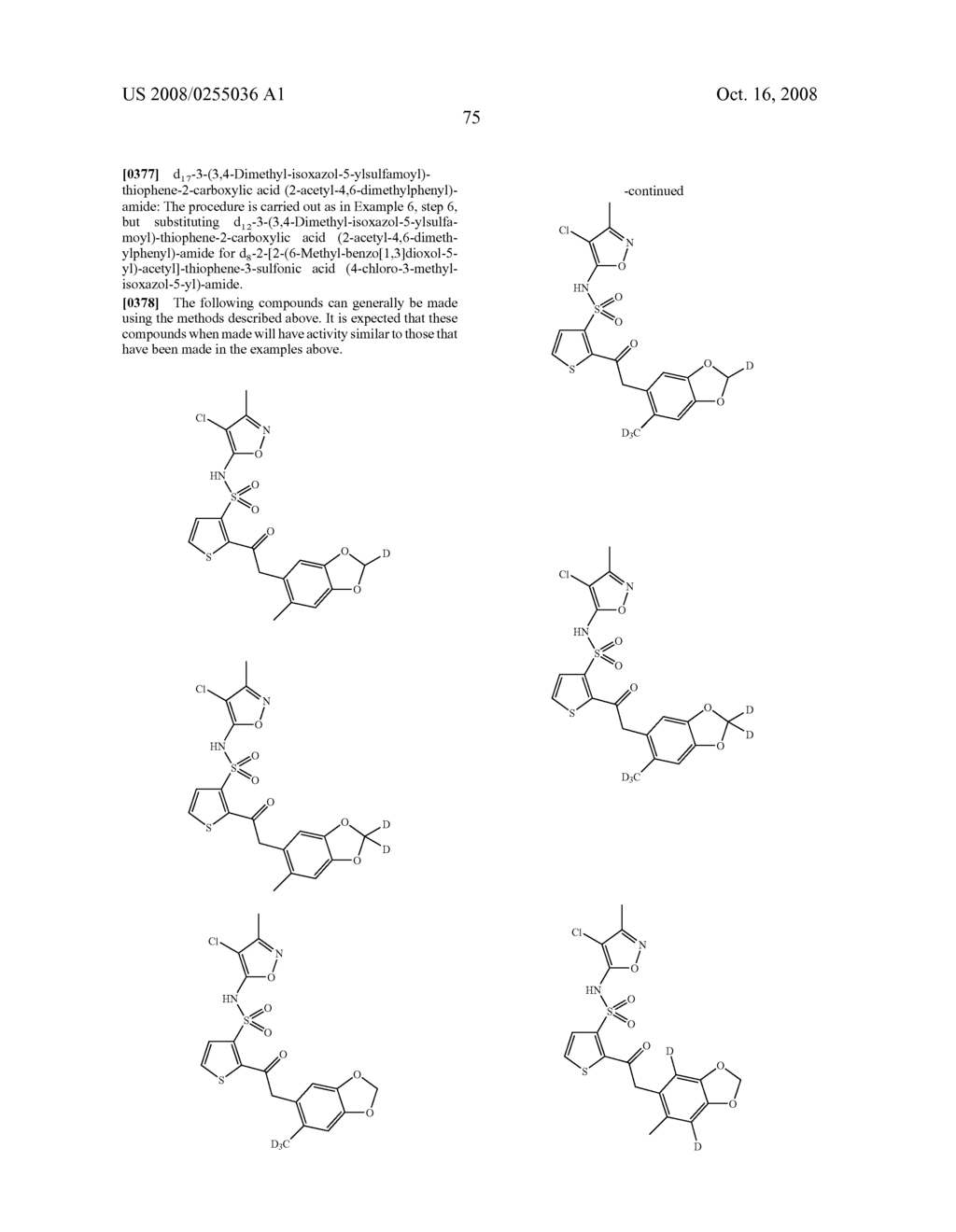 SUBSTITUTED THIOPHENES - diagram, schematic, and image 76