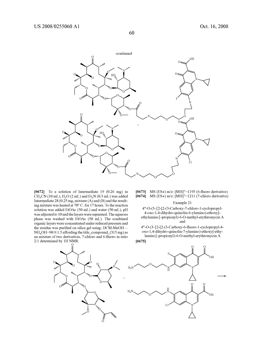 Ester Linked Macrolides Useful For The Treatment of Microbial Infections - diagram, schematic, and image 61