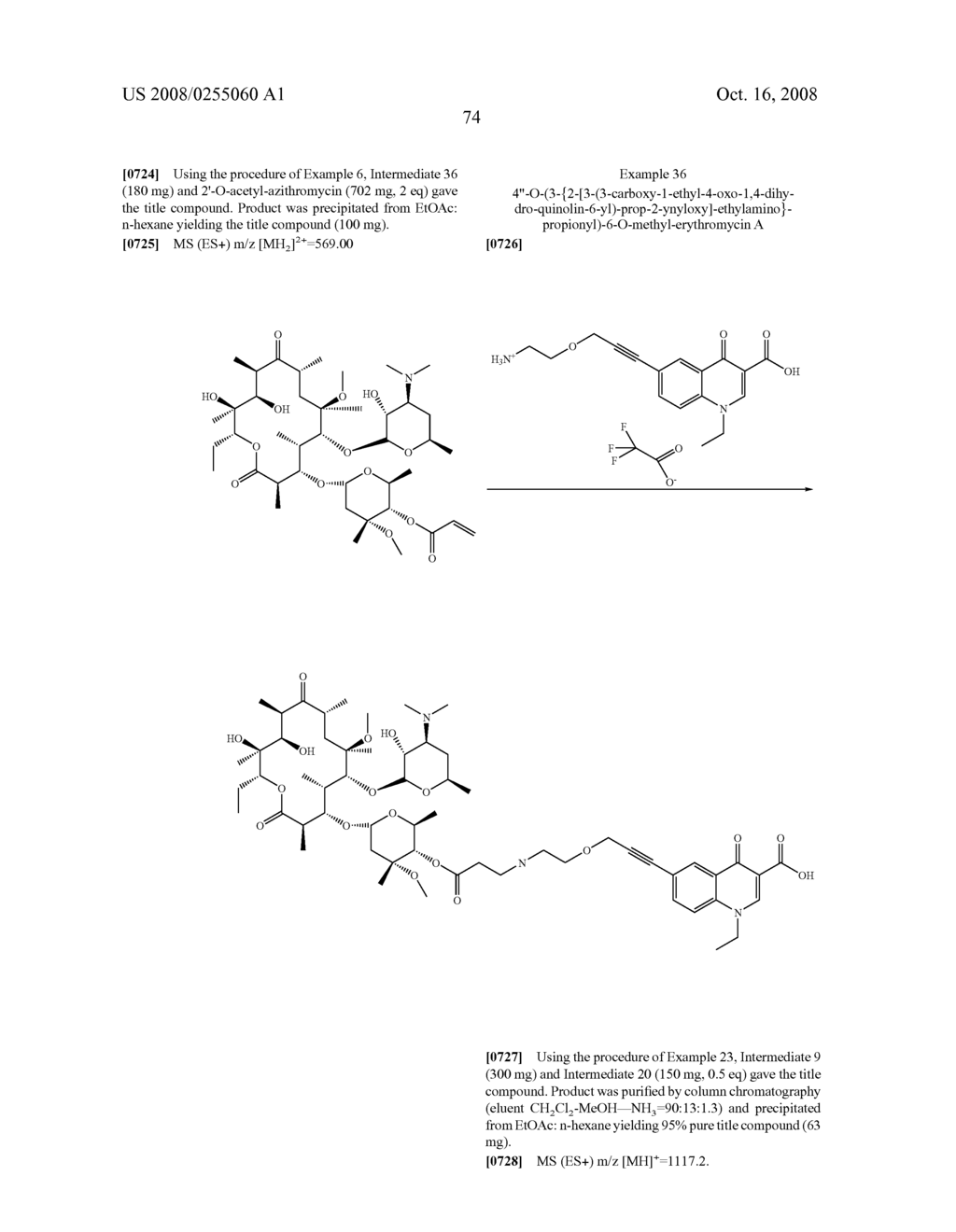 Ester Linked Macrolides Useful For The Treatment of Microbial Infections - diagram, schematic, and image 75