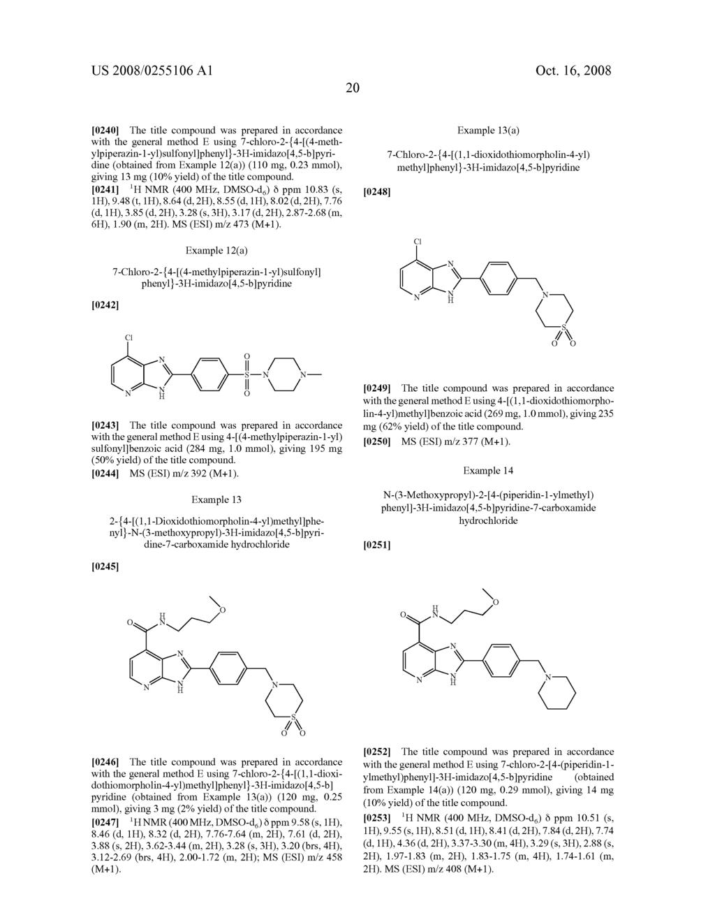 Novel 2-Phenyl-Imidazo[4,5-B]Pyridine Derivatives as Inhibitors of Glycogen Synthase Kinase for the Treatment of Dementia and Neurodegenerative Disorders - diagram, schematic, and image 21