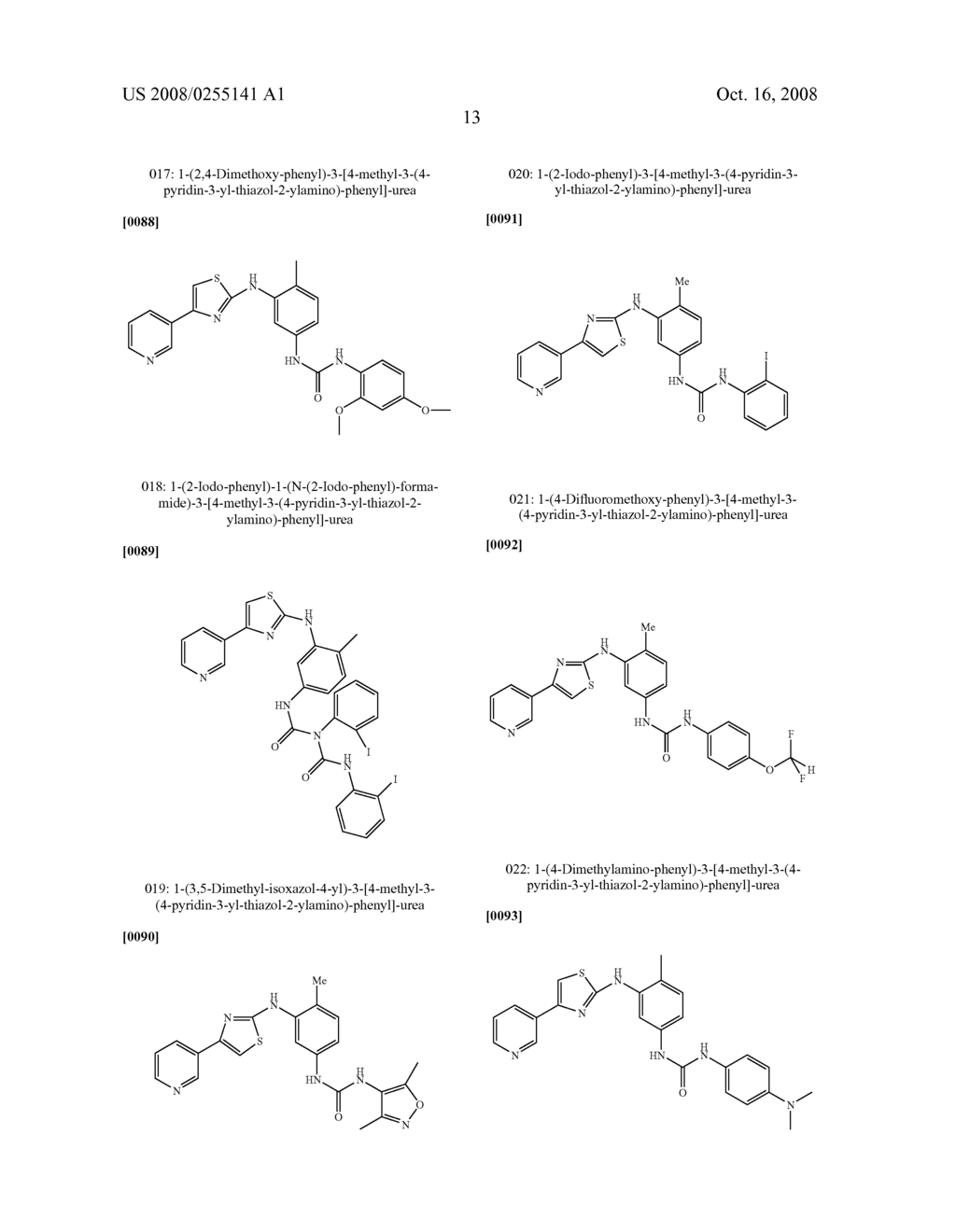 2-(3-AMINOARYL) AMINO-4-ARYL-THIAZOLES AND THEIR USE AS C-KIT INHIBITORS - diagram, schematic, and image 16