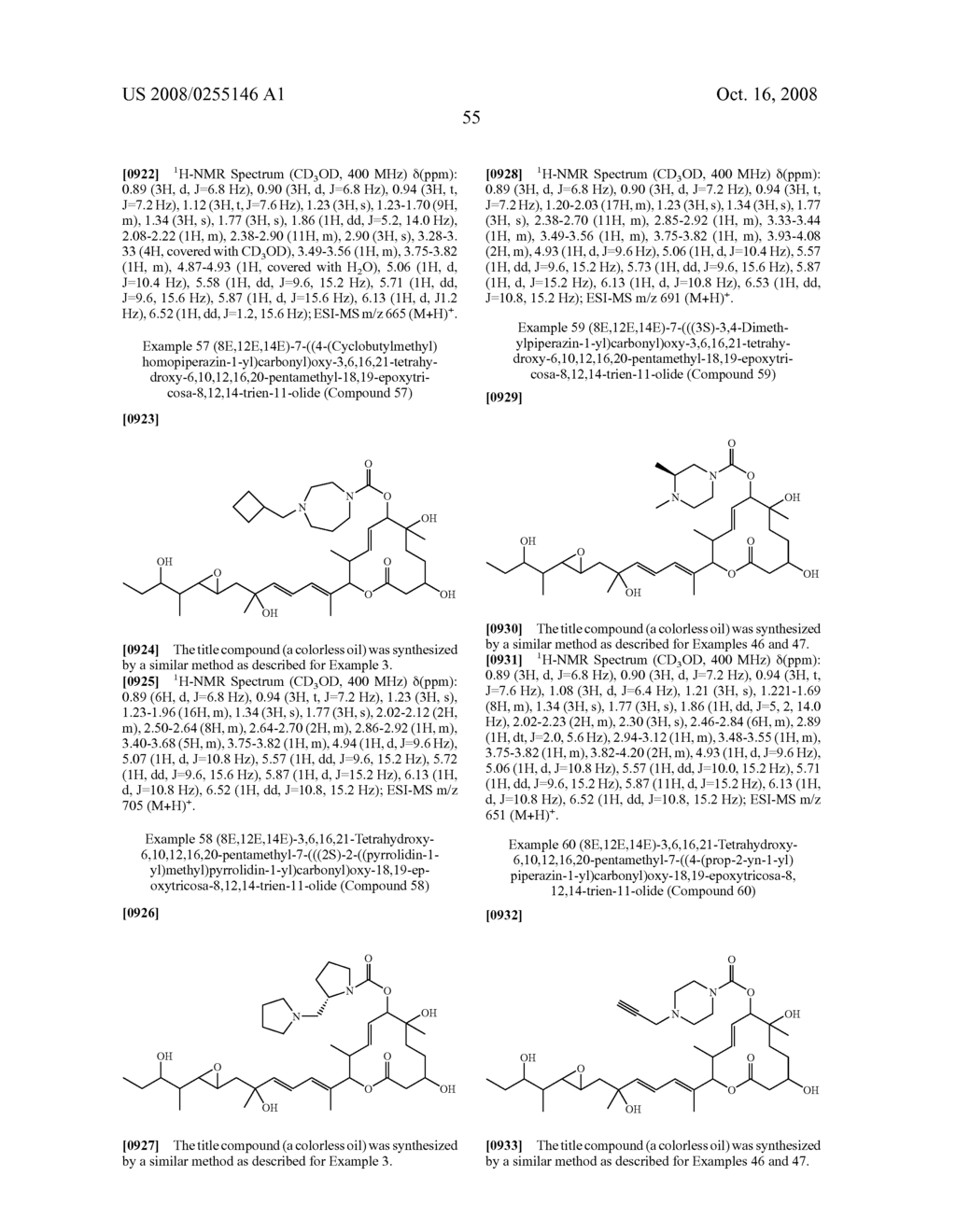 NOVEL PHYSIOLOGICALLY ACTIVE SUBSTANCES - diagram, schematic, and image 56