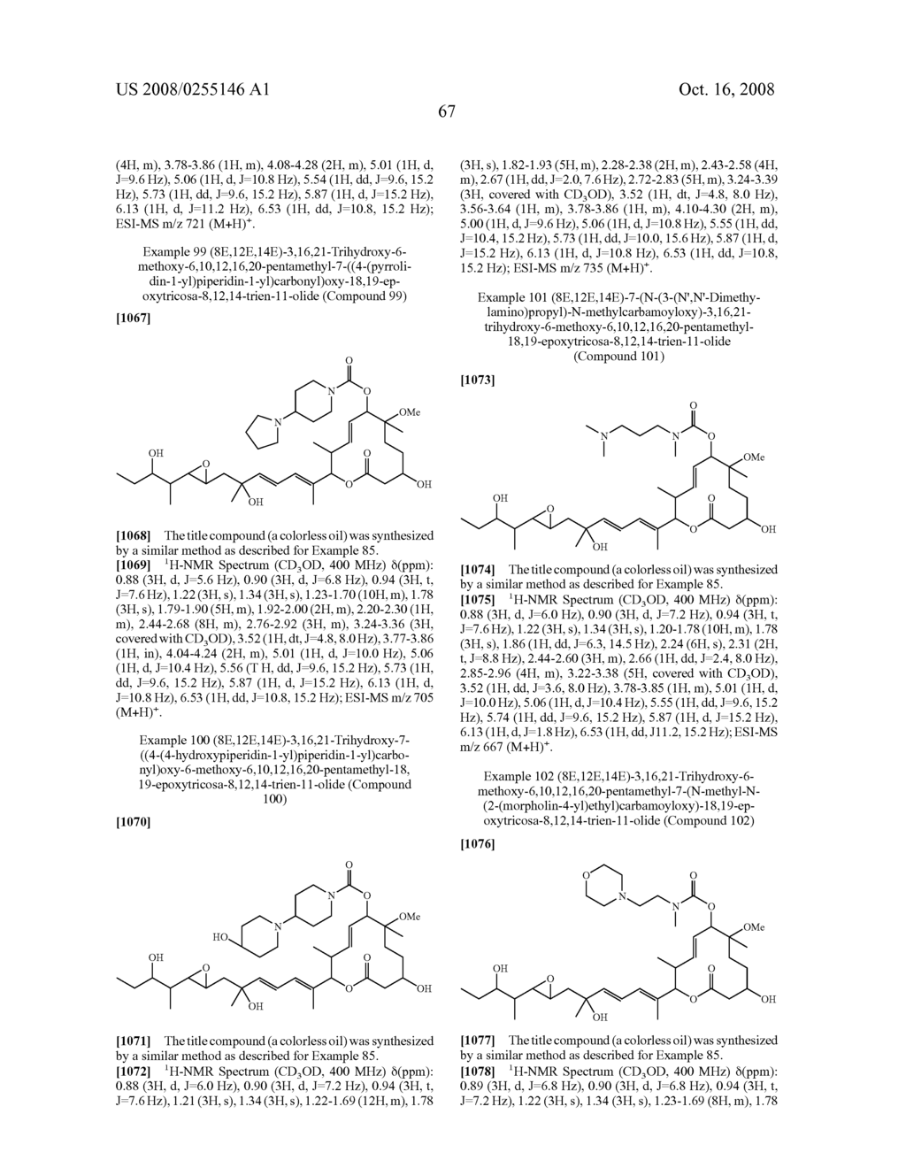 NOVEL PHYSIOLOGICALLY ACTIVE SUBSTANCES - diagram, schematic, and image 68