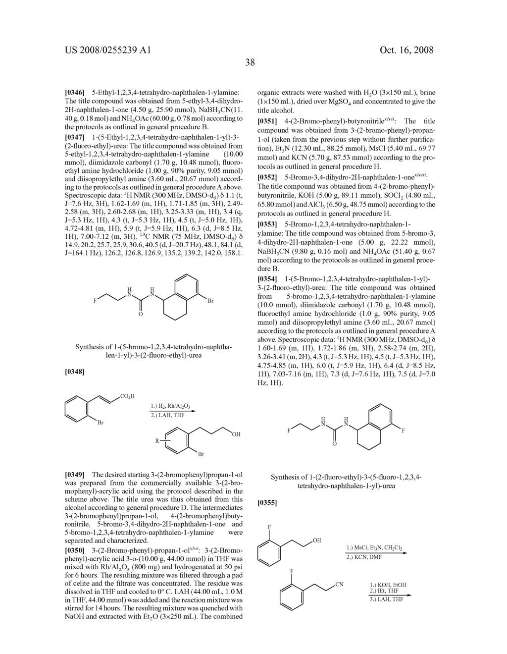 SUBSTITUTED FLUOROETHYL UREAS AS ALPHA 2 ADRENERGIC AGENTS - diagram, schematic, and image 39