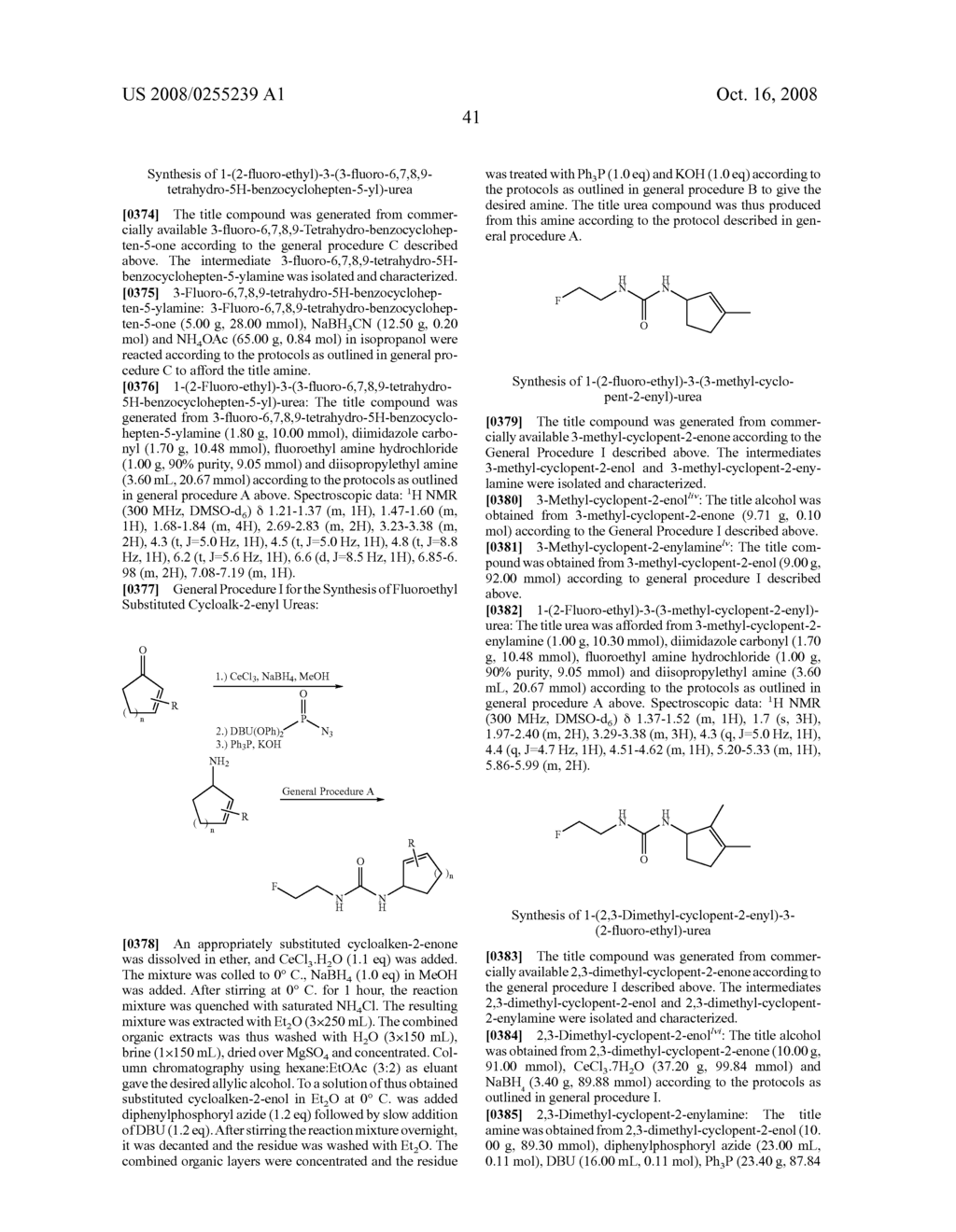 SUBSTITUTED FLUOROETHYL UREAS AS ALPHA 2 ADRENERGIC AGENTS - diagram, schematic, and image 42