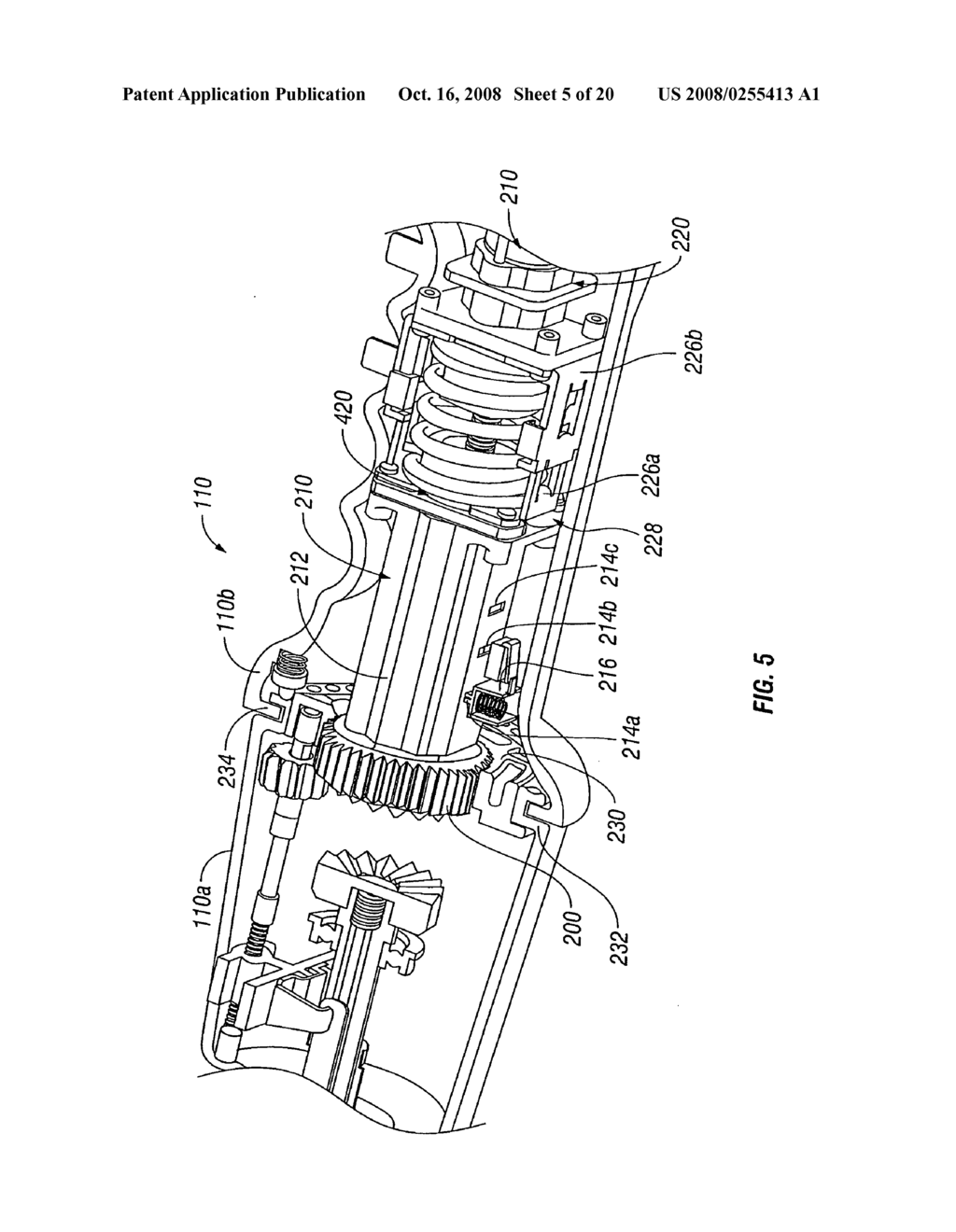 Powered surgical instrument - diagram, schematic, and image 06