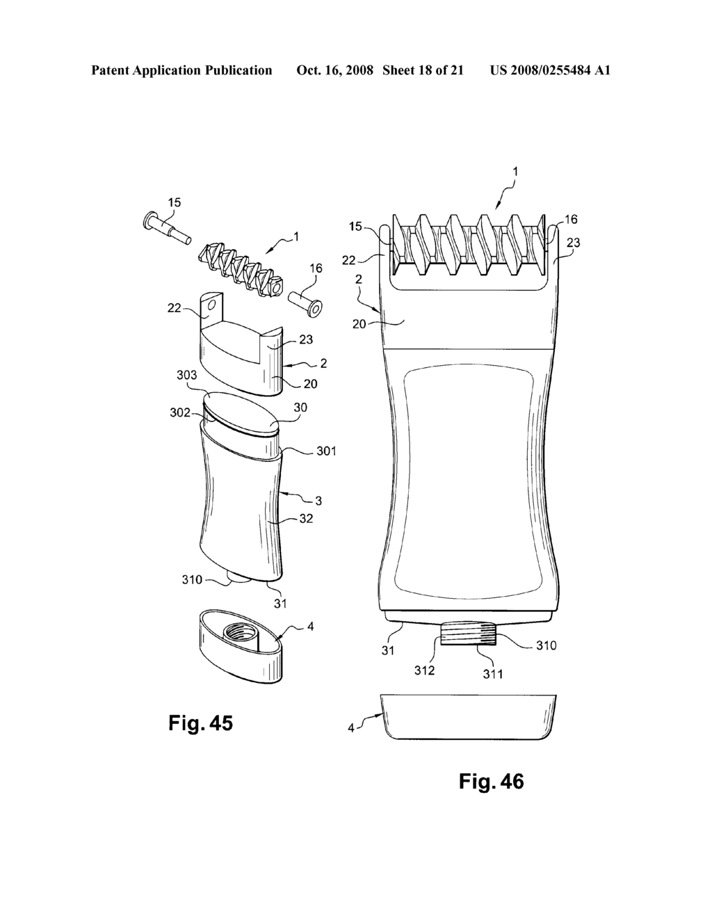 MASSAGE MEMBER, MASSAGE DEVICE AND PACKAGING AND DISPENSING ASSEMBLY INCORPORATING SUCH A MASSAGE DEVICE - diagram, schematic, and image 19