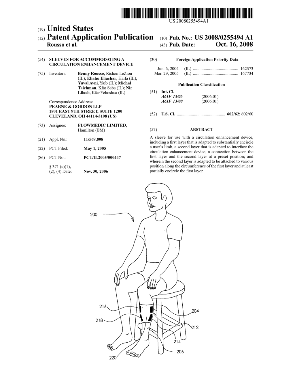 Sleeves for Accommodating a Circulation Enhancement Device - diagram, schematic, and image 01