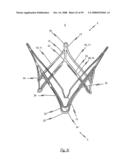 Medical device for treating a heart valve insufficiency or stenosis diagram and image