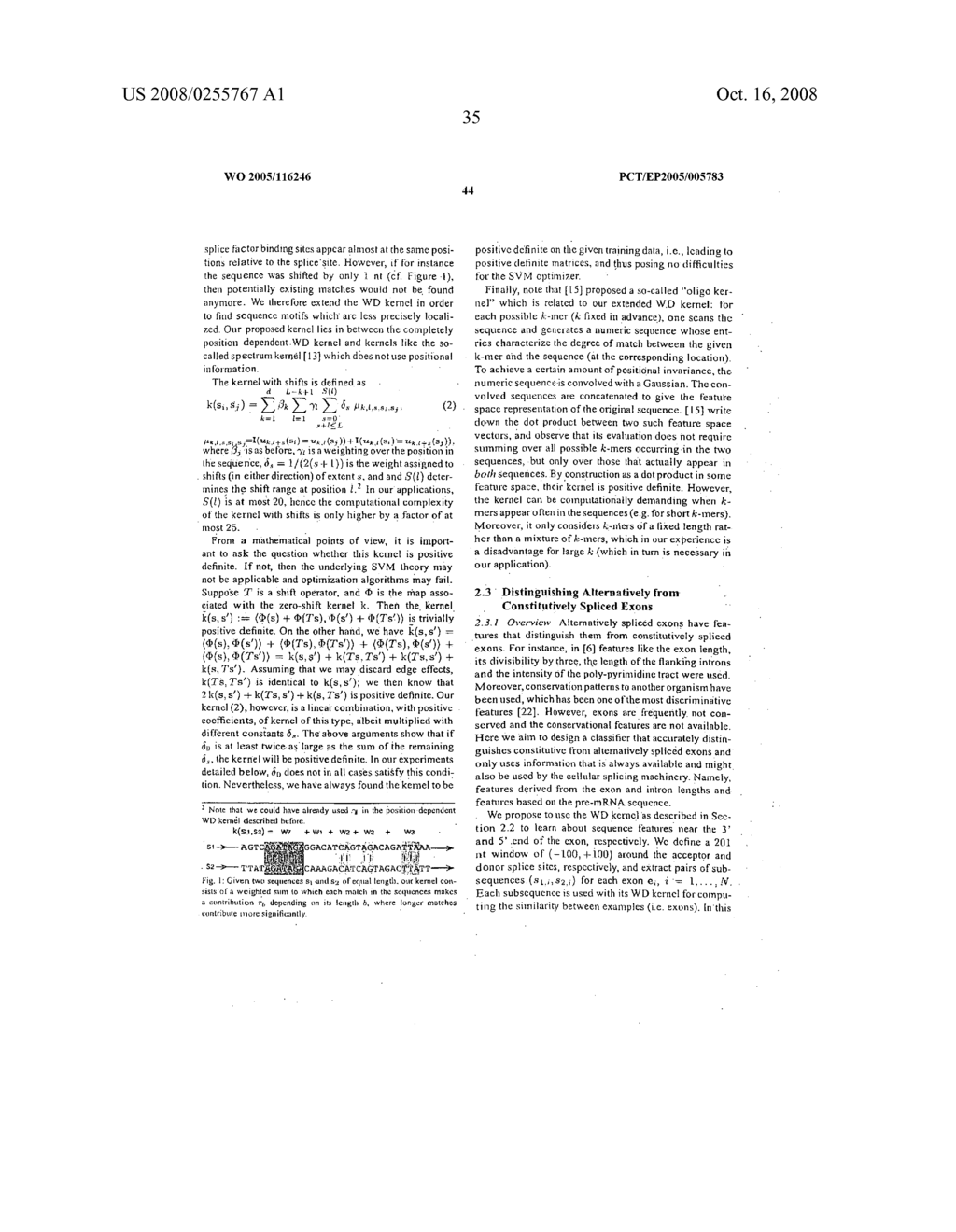 Method and Device For Detection of Splice Form and Alternative Splice Forms in Dna or Rna Sequences - diagram, schematic, and image 42