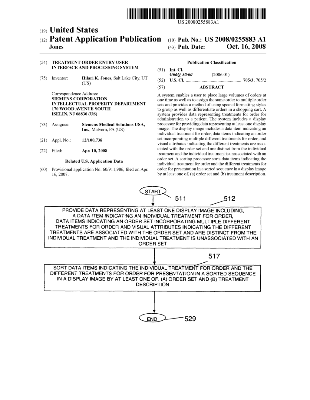 Treatment Order Entry User Interface and Processing System - diagram, schematic, and image 01