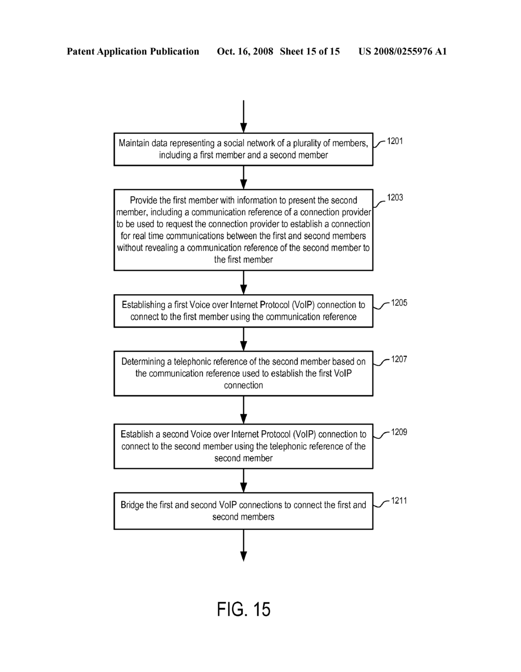 Systems and Methods to Present Members of a Social Network for Real Time Communications - diagram, schematic, and image 16