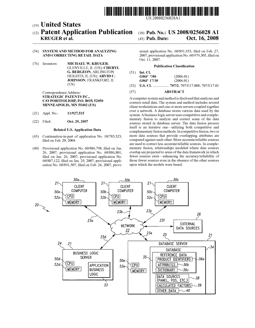 SYSTEM AND METHOD FOR ANALYZING AND CORRECTING RETAIL DATA - diagram, schematic, and image 01