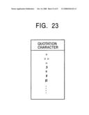 Document processing apparatus, document processing method, document processing program and recording medium diagram and image