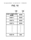 Computer system and a method of assigning a storage device to a computer diagram and image