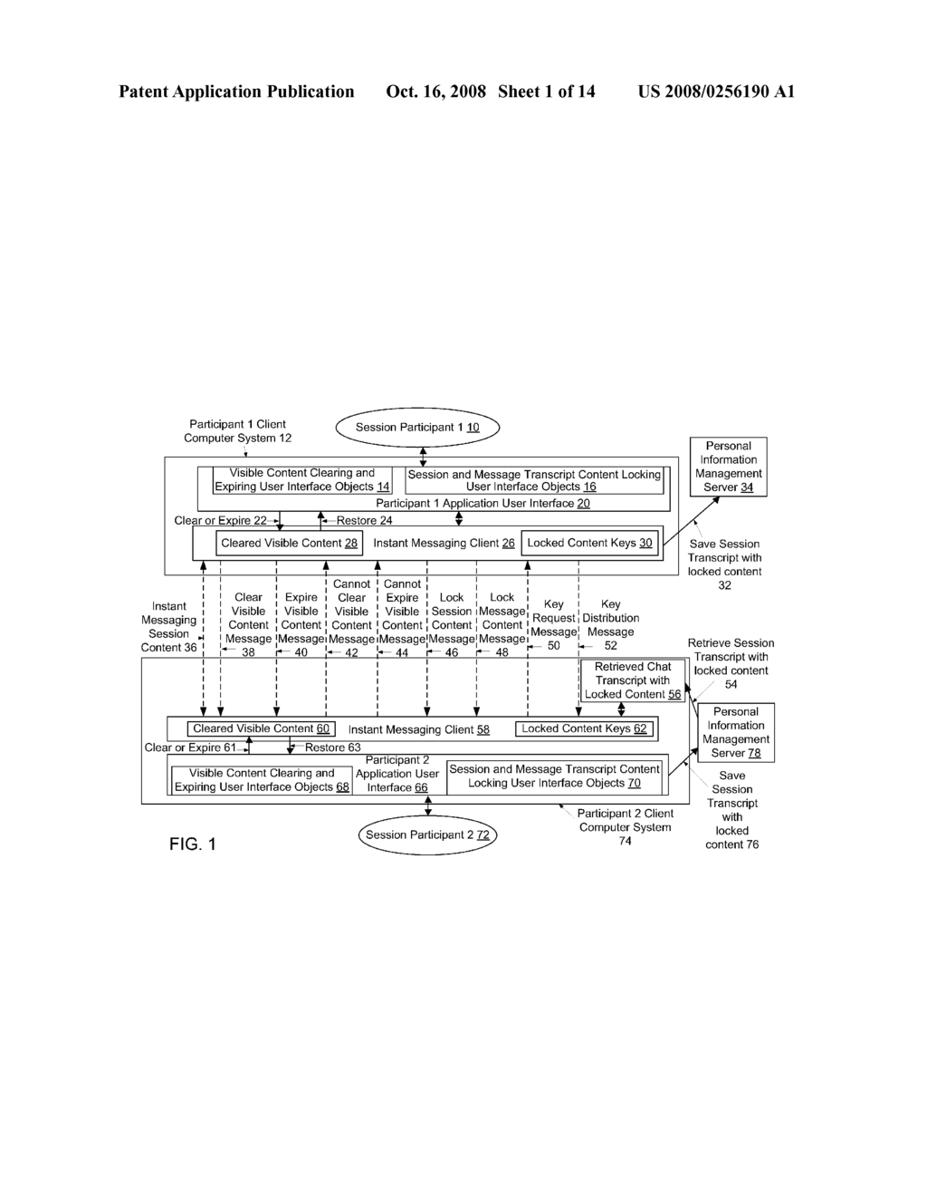 METHOD AND SYSTEM FOR CONTROLLING THE LOGGING OF SESSION TRANSCRIPTS TO LOG FILES IN AN INSTANT MESSAGING SYSTEM - diagram, schematic, and image 02