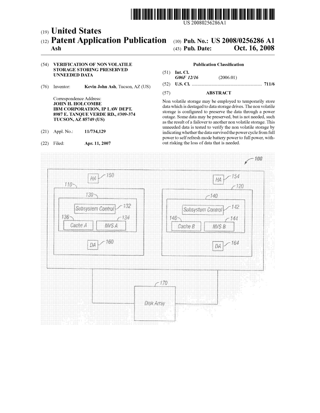 VERIFICATION OF NON VOLATILE STORAGE STORING PRESERVED UNNEEDED DATA - diagram, schematic, and image 01