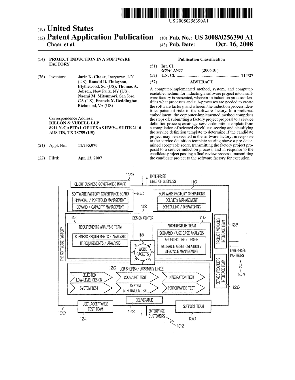 Project Induction in a Software Factory - diagram, schematic, and image 01