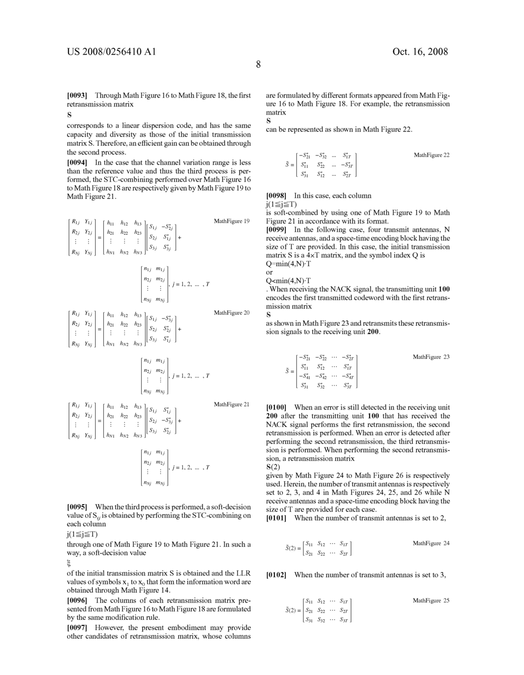 Mimo System Performing Hybrid Arq and Retransmission Method Thereof - diagram, schematic, and image 15