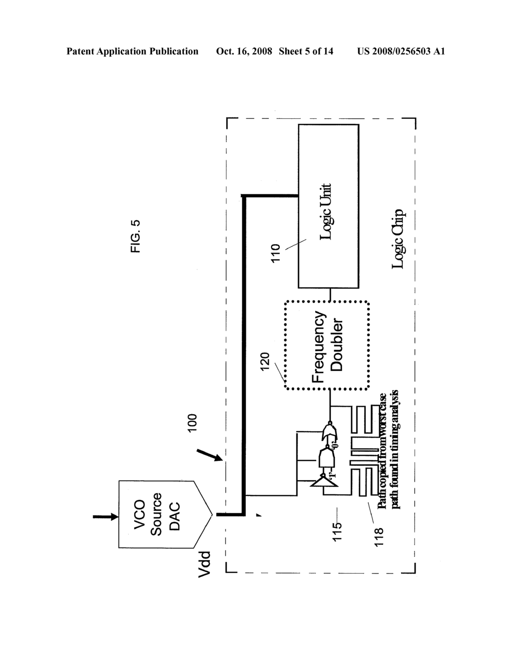 POWER MANAGEMENT ARCHITECTURE AND METHOD OF MODULATING OSCILLATOR FREQUENCY BASED ON VOLTAGE SUPPLY - diagram, schematic, and image 06