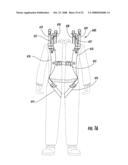 Multi-point tethering system for head and neck restraint devices diagram and image