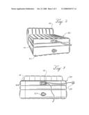 Inflatable Two Chamber Bed with Raised Headboard diagram and image