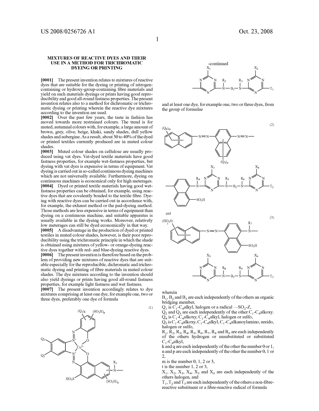 Mixtures of Reactive Dyes and Their Use in a Method for Trichromatic Dyeing or Printing - diagram, schematic, and image 03