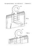 Clip for interconnecting garments diagram and image