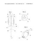 Sound producing fishing float diagram and image