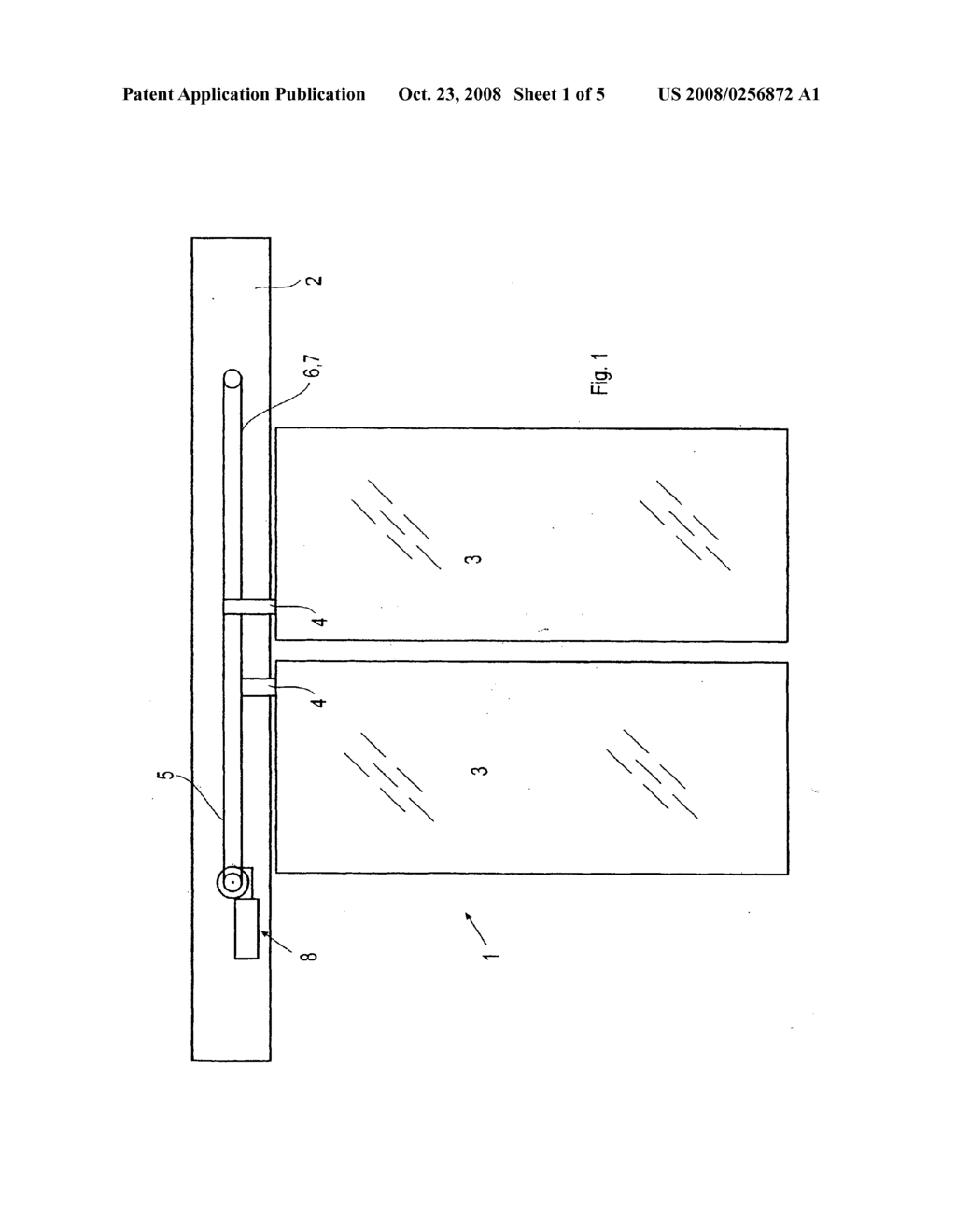 Sliding Door System Comprising a Drive Device Located in a Transom - diagram, schematic, and image 02