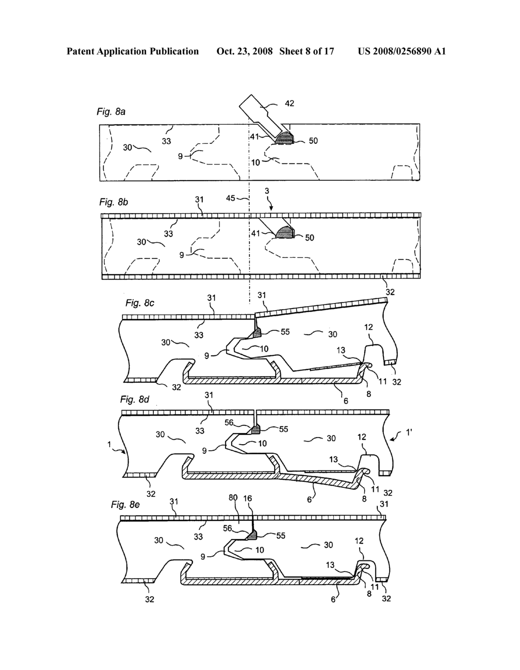 Floor panel with sealing means - diagram, schematic, and image 09