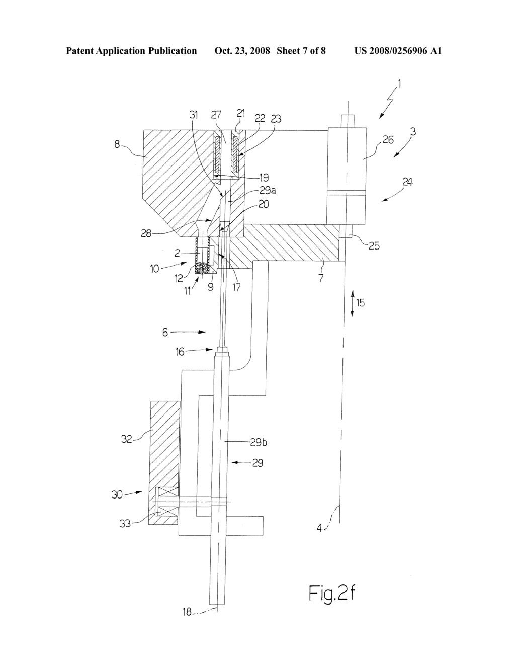 METHOD AND MACHINE FOR FILLING CAPSULES OR SIMILAR WITH AT LEAST ONE PRODUCT, IN PARTICULAR A PHARMACEUTICAL PRODUCT IN GRANULES - diagram, schematic, and image 08