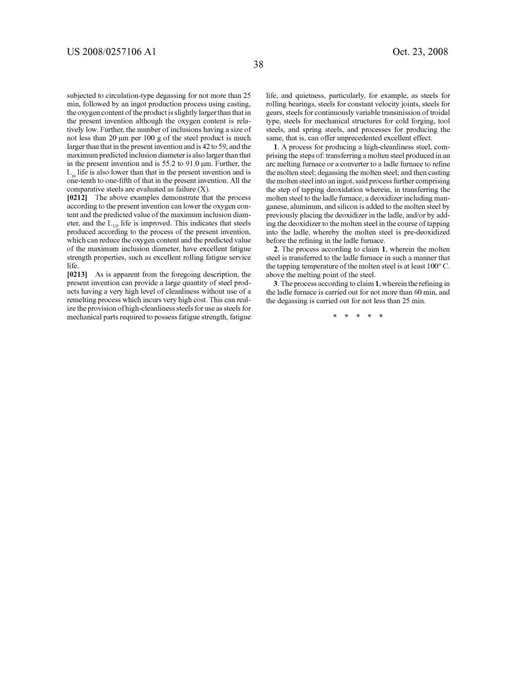 Process for Producing a High-Cleanliness Steel - diagram, schematic, and image 63