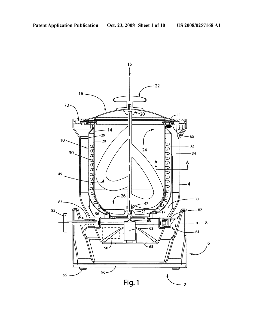 DEVICE FOR STIRRING AND COOKING FOOD - diagram, schematic, and image 02