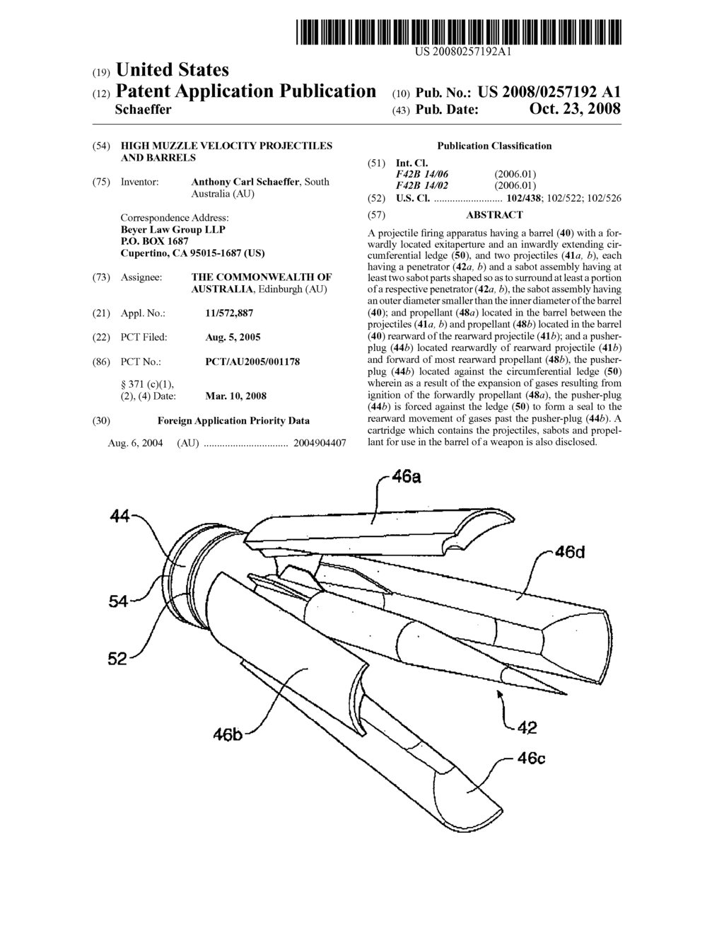 High Muzzle Velocity Projectiles and Barrels - diagram, schematic, and image 01