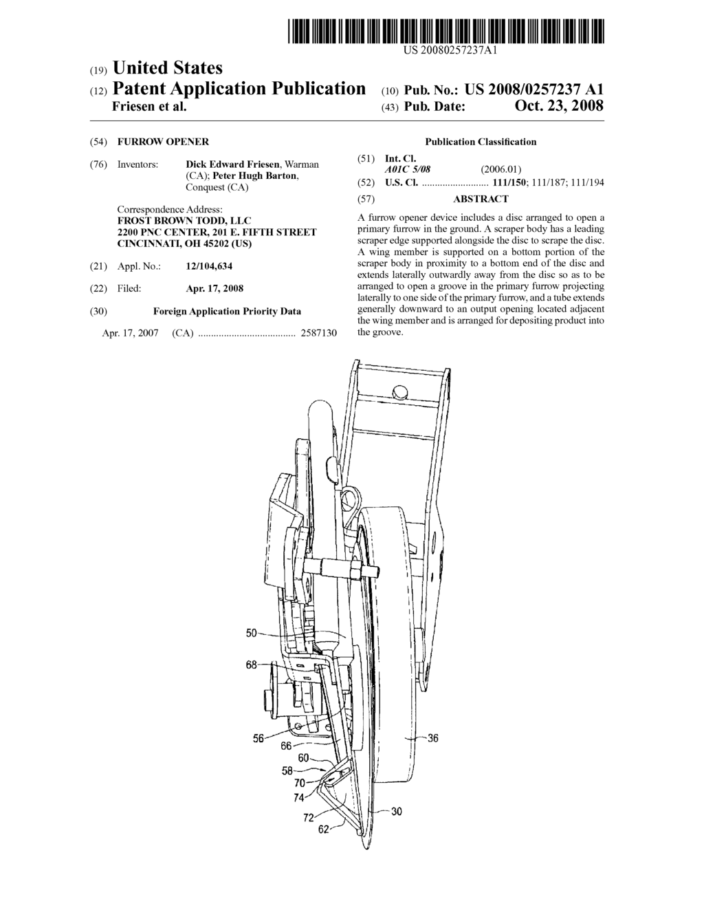 FURROW OPENER - diagram, schematic, and image 01