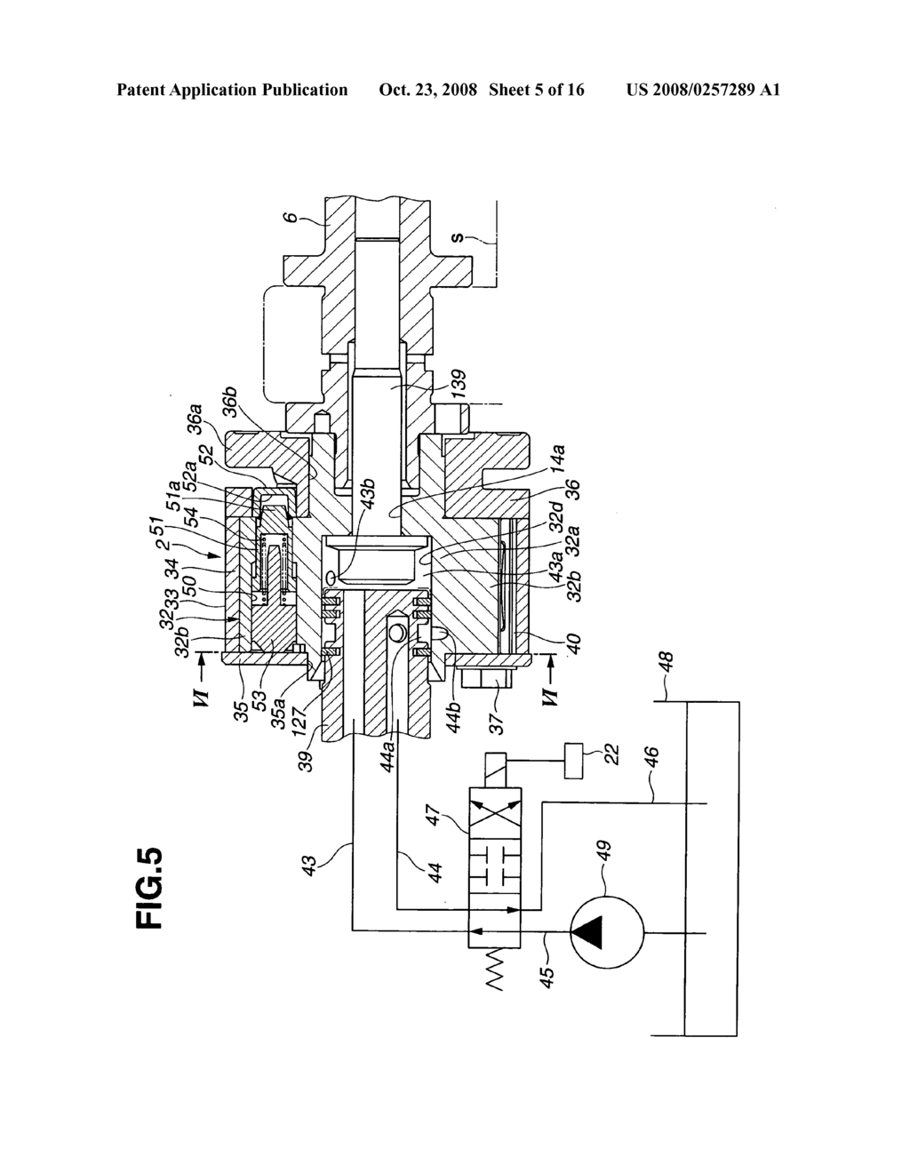 Variable valve actuating apparatus for internal combustion engine - diagram, schematic, and image 06