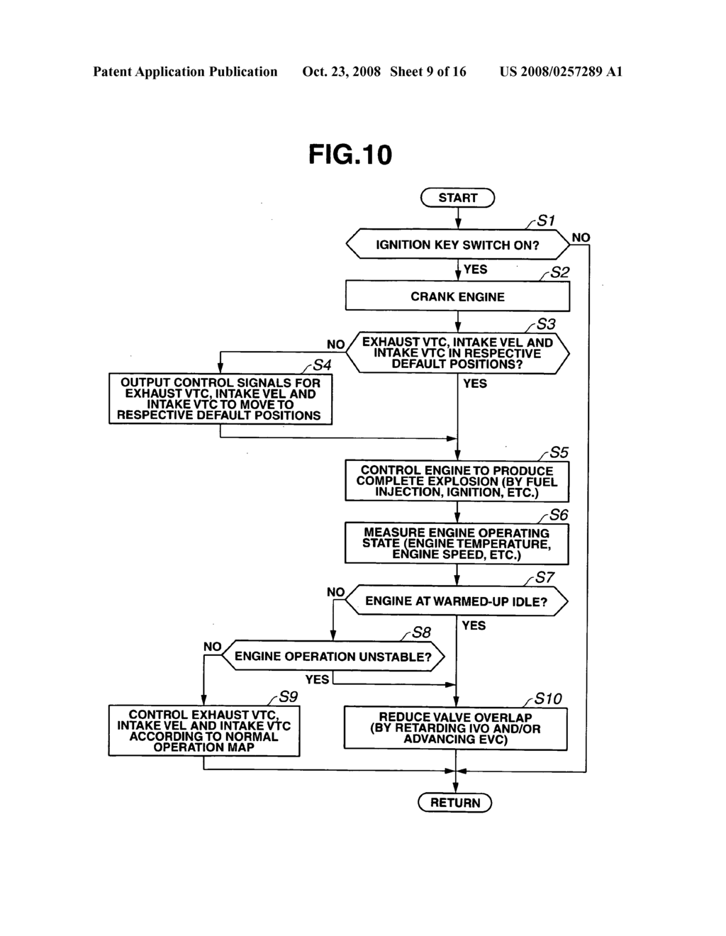 Variable valve actuating apparatus for internal combustion engine - diagram, schematic, and image 10