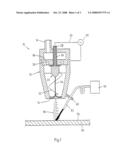 Method and equipment for the treatment of a surface of a work piece diagram and image