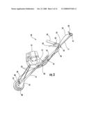 LIGHTWEIGHT PROPULSION DEVICE FOR PROVIDING MOTIVE FORCE TO A SKATE EQUIPMENT USER diagram and image