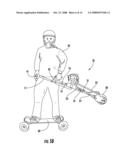 LIGHTWEIGHT PROPULSION DEVICE FOR PROVIDING MOTIVE FORCE TO A SKATE EQUIPMENT USER diagram and image