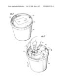 RECYCLING CONTAINER FOR THE COLLECTION AND TEMPORARY STORAGE OF MERCURY CONTAMINATED WASTES IN DENTAL FACILITIES diagram and image