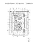 MEDICAL APPARATUS CONTAINING DEVICE, DISCARDING DEVICE AND METHOD OF USE OF MEDICAL APPARATUS diagram and image