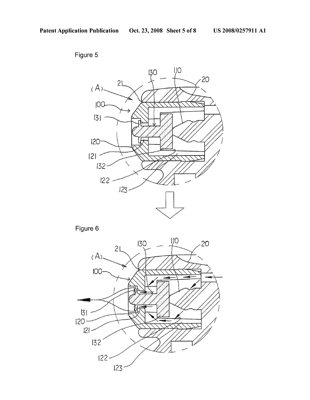 AIRLESS DISPENSING PUMP CONTAINER WITH AN AIRTIGHT PUSH DOWN TYPE NOZZLE HEAD - diagram, schematic, and image 06