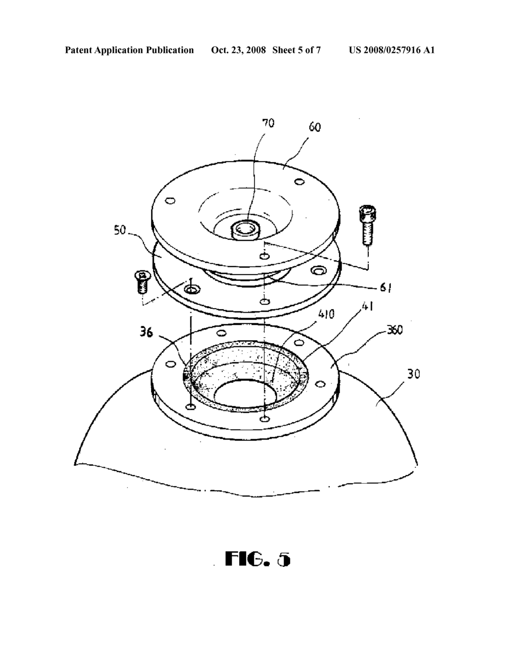 Pressurized water container with water chamber replacement arrangement - diagram, schematic, and image 06