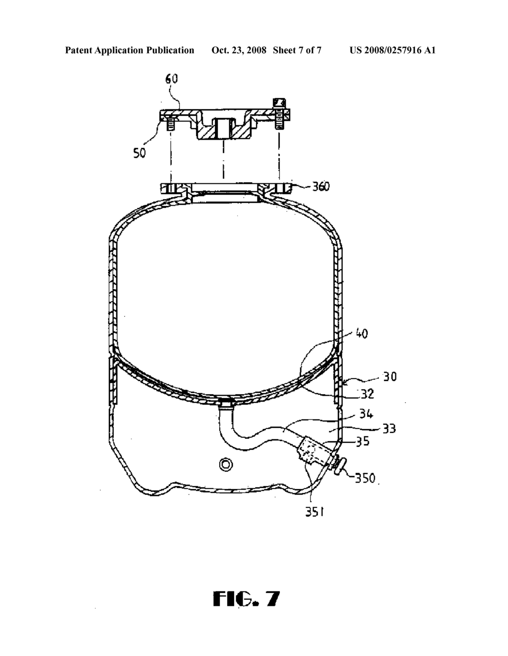 Pressurized water container with water chamber replacement arrangement - diagram, schematic, and image 08