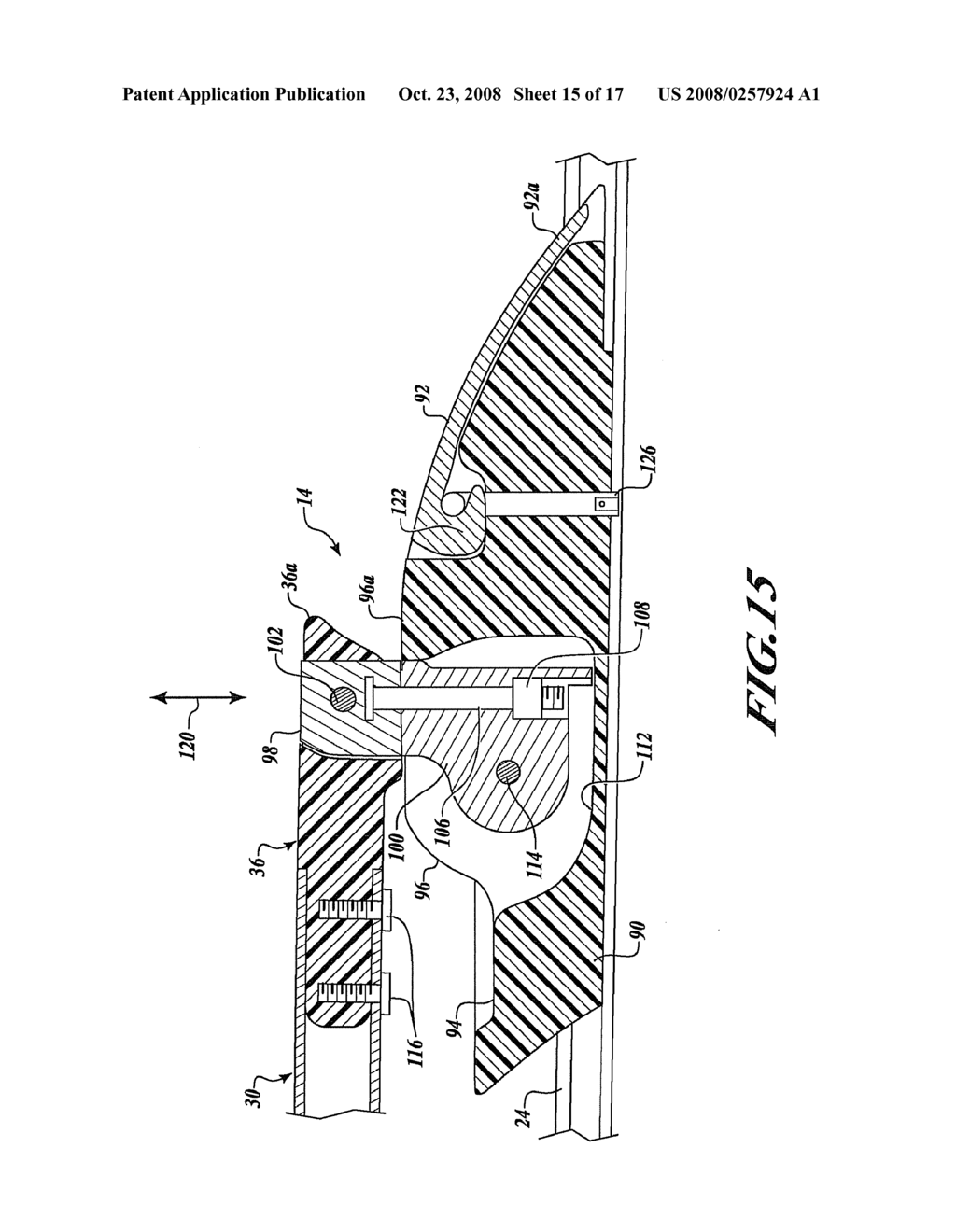 VEHICLE ARTICLE CARRIER HAVING SWING IN PLACE CROSS BARS - diagram, schematic, and image 16