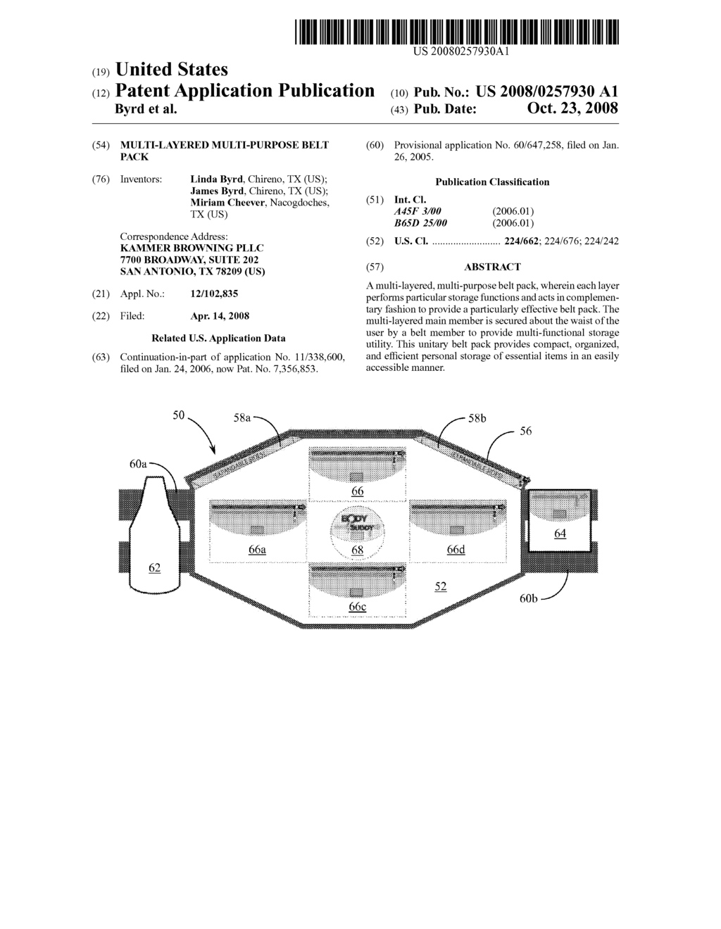 Multi-layered Multi-purpose Belt Pack - diagram, schematic, and image 01