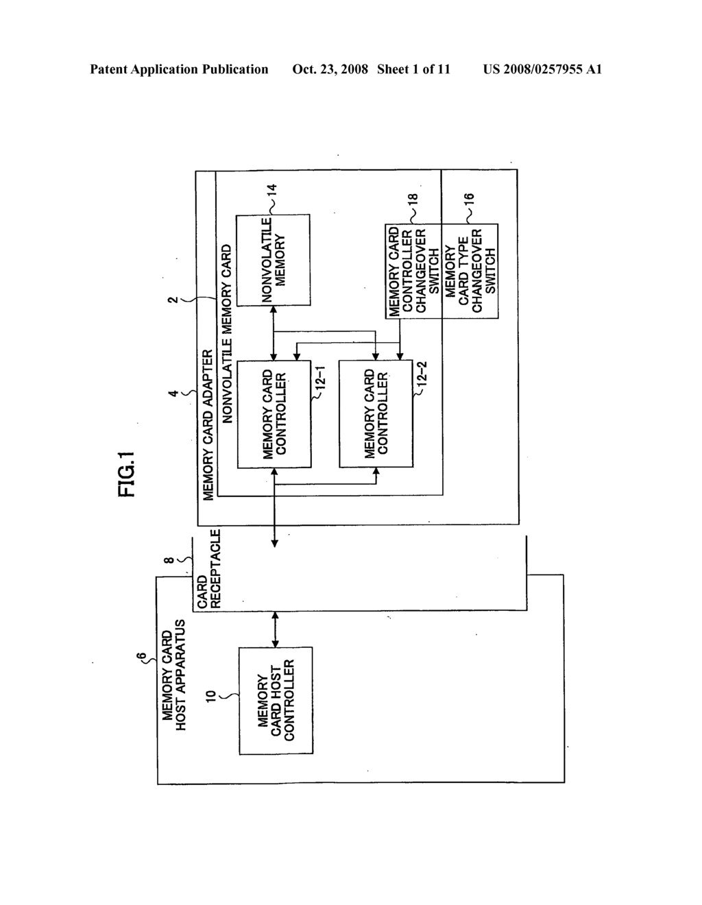 Nonvolatile Memory Card Adaptable to Plural Specifications - diagram, schematic, and image 02